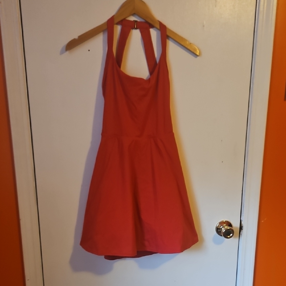 Halara Red Halter Dress